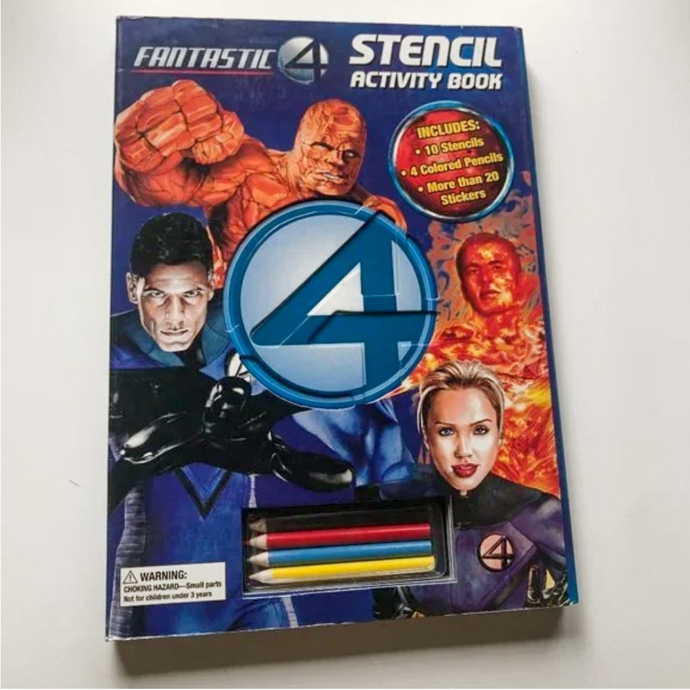 🧿 3 for $33 🧿 Fantastic 4 - Stencil Activity Book Hardcover